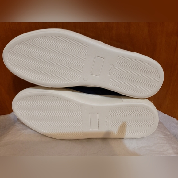 The Editor Italy Distressed Pineapple Printed Blue Fabric Slip on Sneakers - Picture 10 of 10